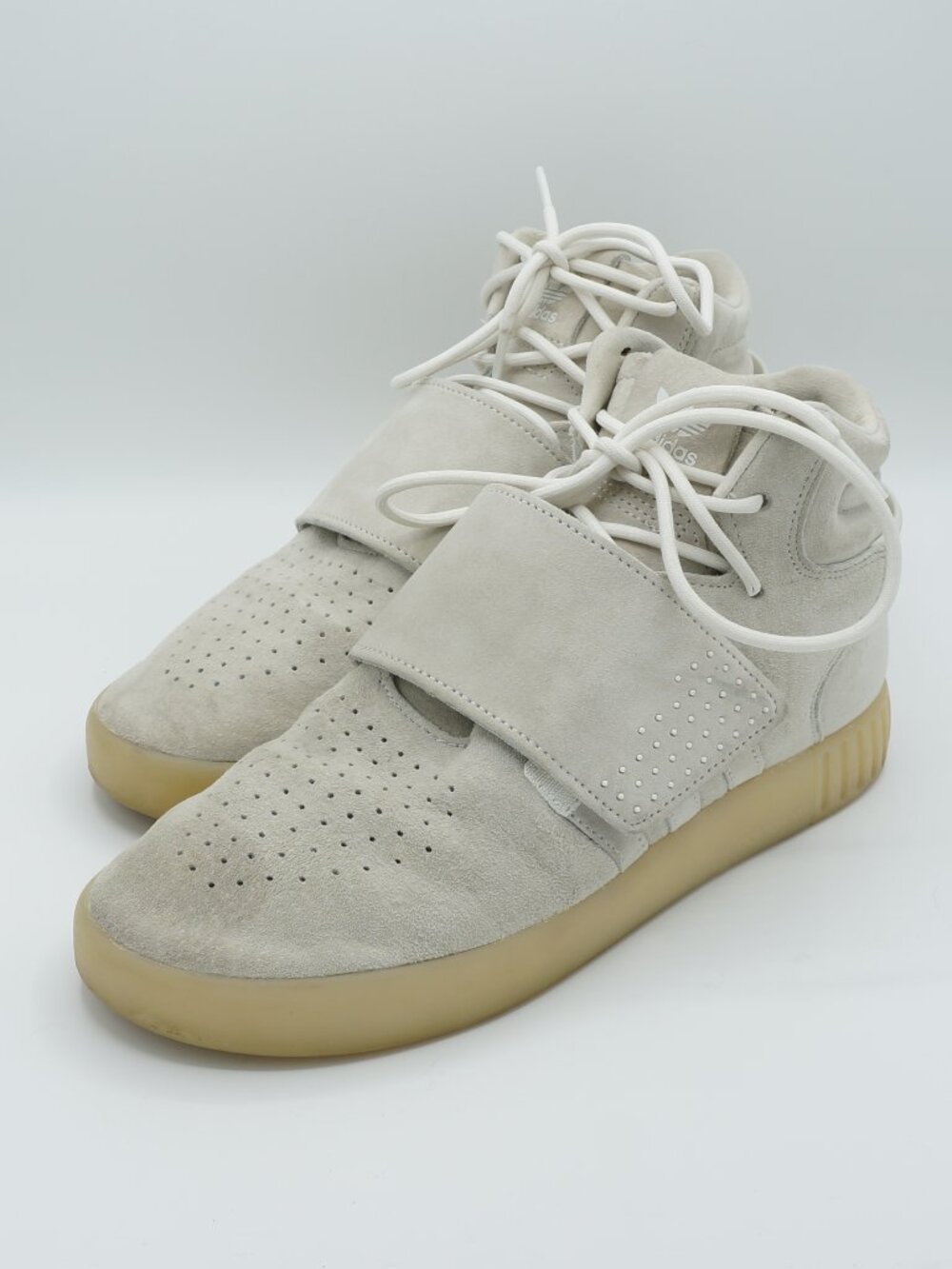 Adidas Originals Tubular Invader Strap Suede High Top Sneakers Women's Size 8